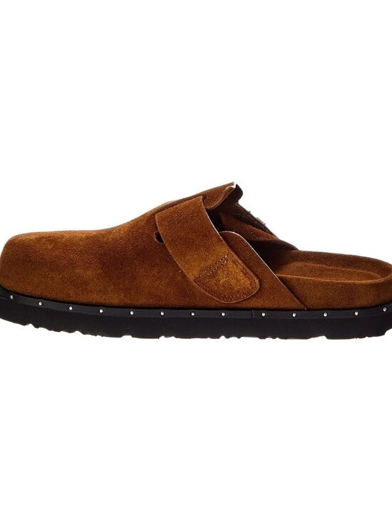 $860- Palm Angels Men\'s PM1J005R24LEA0026000 Studded Brown Suede Mule- RARE main image 3